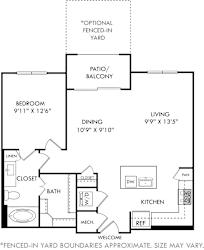 Floor Plan Walker with Fenced In Yard
