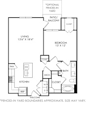 A black and white image of a floor plan for a house.