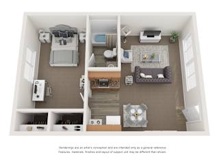 Floor Plan 1 Bed | 1 Bath