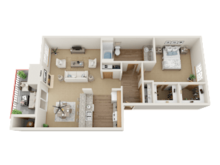 Floor Plan 1x1