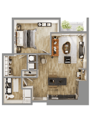Eames 1  Bed   1  Bath   823 Sq. Ft. at Bemiston Place Apartments, Clayton, MO