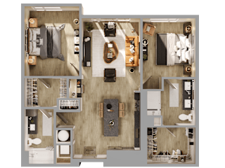 Price 2  Bed   2  Bath   1,155 Sq. Ft. at Bemiston Place Apartments, Clayton Missouri