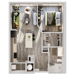 A1 floorplan at The Porter, Missouri