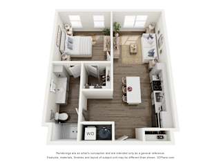 Unit C Floorplan at The Rail, St. Louis, 63110