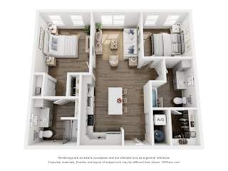 Unit L Floorplan at The Rail, St. Louis Missouri