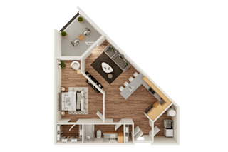 A2 Floor Plan at Timber Club, St. Peters Missouri