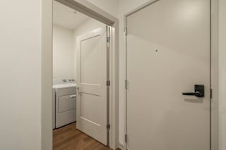 Entrance to laundry room at Timber Club, St. Peters, MO