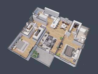 Floor plan of Unit B1