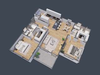 Floor plan of Unit B2