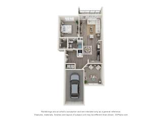 a 1 bedroom floor plan  villas at spring creek