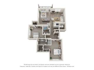 a floor plan of a 2100 sq ft apartment