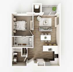 B1 Floor Plan at The Haven on Veterans, Fargo, ND