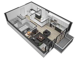 S3I, 1 br / 1 ba