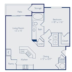 Floor Plan One Bedroom