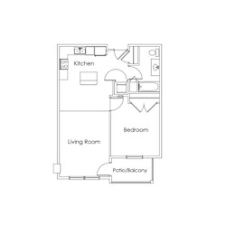 A1 Floor Plan at Cypress Court, St Cloud, 56303