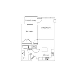 A2 Floor Plan at Cypress Court, St Cloud Minnesota