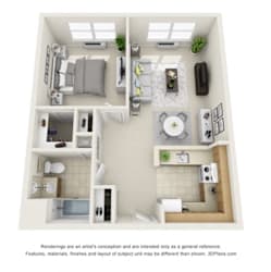Floor Plan 2 Bedroom