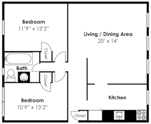 MD 2BD 1BA 829sf renovated at Mount Ridge Apartments, Maryland