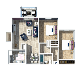 Floor Plan 2 Bedroom