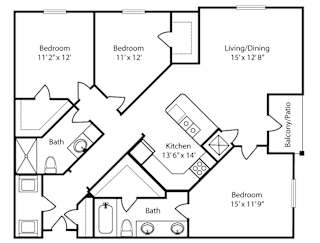 a floor plan of a two story house with a kitchen and a living room
