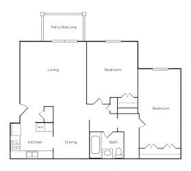 Floor Plan 2 Bedroom