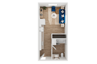 S1 Floor Plan at Mainline North Apartments - Santa Clara, CA, Santa Clara, 95054