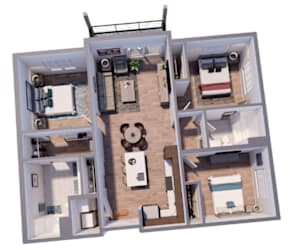 3 bedroom 2 bath at The Virginia Apartments , Seguin, TX, 78155