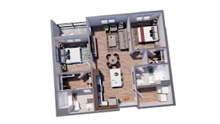 2 bed 2 bath UNIT B1 at The Virginia, Texas, 78155