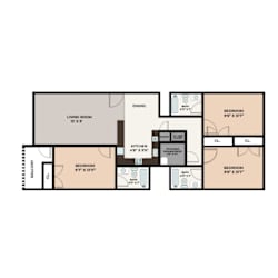 3 bed 2 bath at Logan Ridge Apartments, San Marcos, 78666