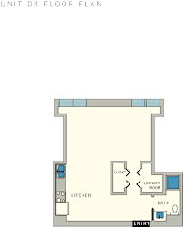 D4 - Studio 1 bathroom Floor Plan at Aviator at Brooks,Texas