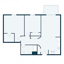 Stonebridge Apartments in Fargo, ND | Two Bedroom Floor Plan 21H