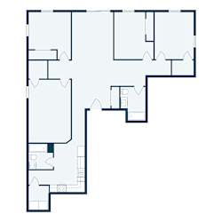 Thunder Creek Apartments in Fargo, ND | Four Bedroom Floor Plan 42a