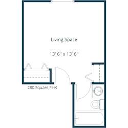 Pacific Park 1 | Studio Floor Plan