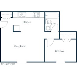 Pacific Park 1 | One Bedroom Floor Plan C