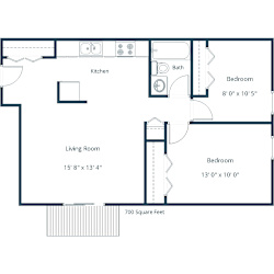 Pacific Park 1 | Two Bedroom Floor Plan A