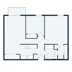 Windgate Apartments | Two Bedroom Plan 21A