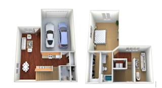 1 Bedroom-1.5 Bathroom at Graystone Townhomes, Sioux Falls, South Dakota