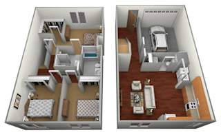 3 bed 2.5 bath at Benson Village Townhomes Apartments, Sioux Falls, 57104