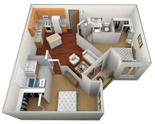 2 bed 2 bath A at Cedar Ridge Apartments, Clearwater, 55320
