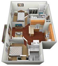2 bed 2 bath at Cedar Ridge Apartments, Clearwater, MN, 55320