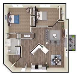1 bed 1 bath at Eighth Street Manor Apartments, Fargo