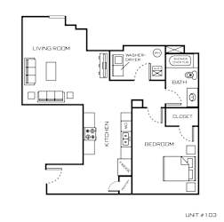 floor plan of an apartment