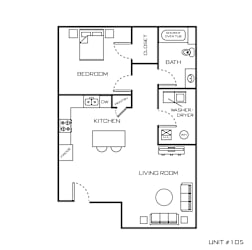 floor plan of an apartment