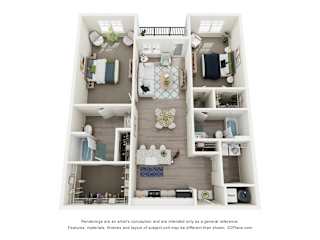 The Harper Floorplan at Ardmore at Prosperity, Knoxville, 37932