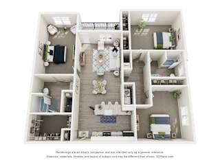 The Magnolia Floorplan at Ardmore at Prosperity, Knoxville, Tennessee