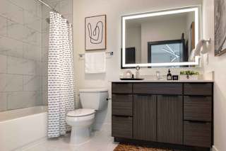 Bathroom at 220 Meridian, Indianapolis, IN 46204
