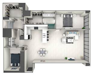 B2B Floor Plan at 220 Meridian, Indianapolis, IN 46204