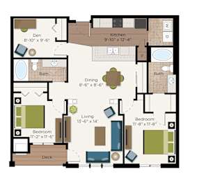 The Highland Floor Plan at The Communities of River Crossing, Saint Paul, MN