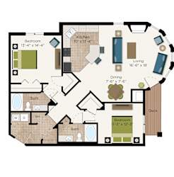 The Summit Floor Plan at The Communities of River Crossing, Saint Paul, Minnesota