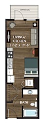 The_Como_A Floor Plan at Victoria Park and V2 Apartments, St. Paul, MN, 55102